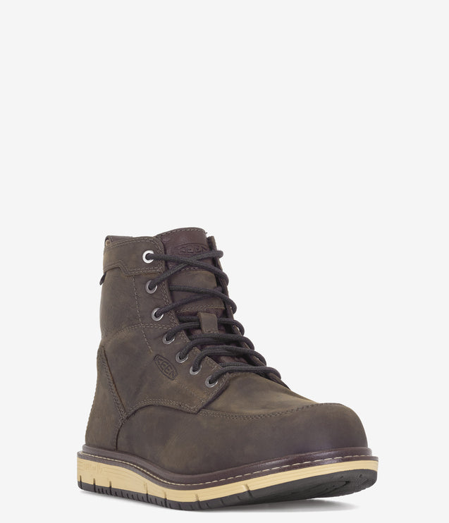 KEEN Utility San Jose 6" Waterproof Work Boot - Cascade Brown/Black