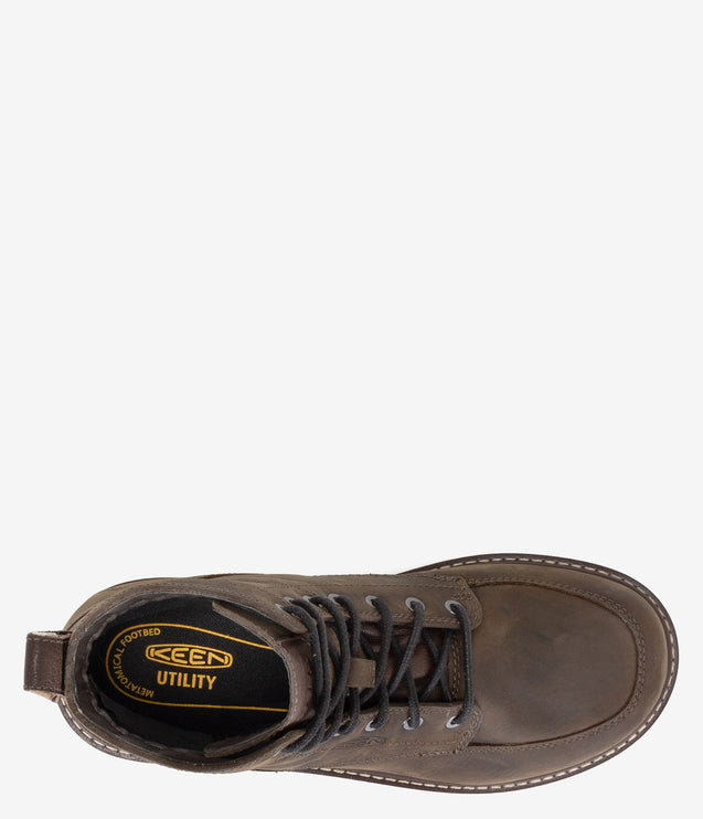KEEN Utility San Jose 6" Waterproof Work Boot - Cascade Brown/Black