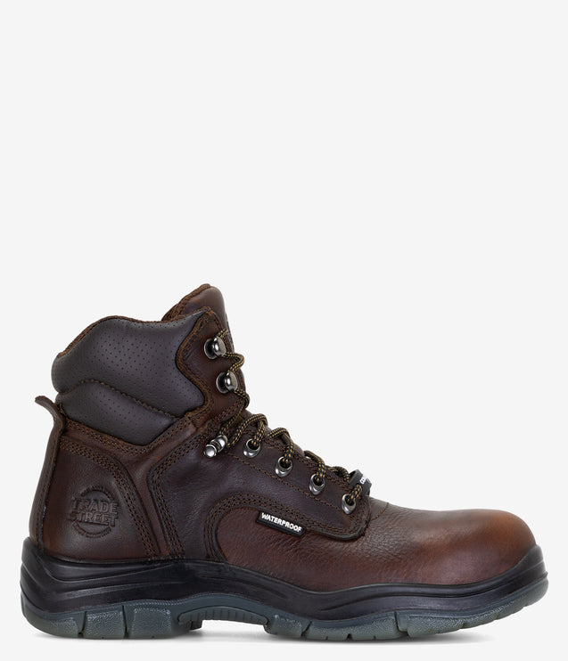 Trade Street Keystone 6" Composite Toe Waterproof Boot - Brown