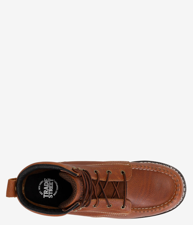 Trade Street Foundation Wedge Work Boot - Brown