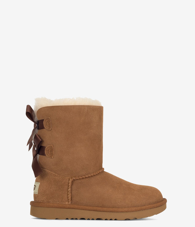 UGG Kids Bailey Bow II Sheepskin Boot - Chestnut