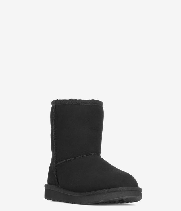 UGG Toddlers Classic Short II Sheepskin Boot - Black