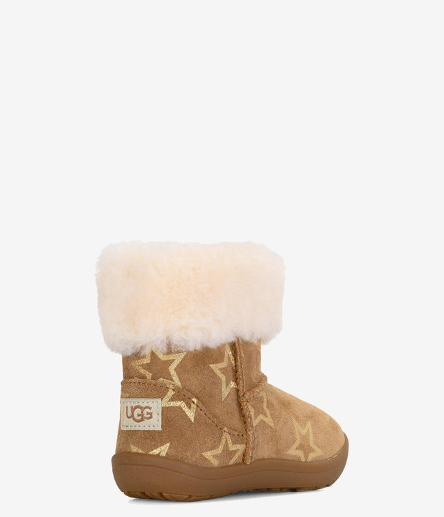 UGG Toddler Sammie Iridescent Stars Boot - Chestnut/Gold