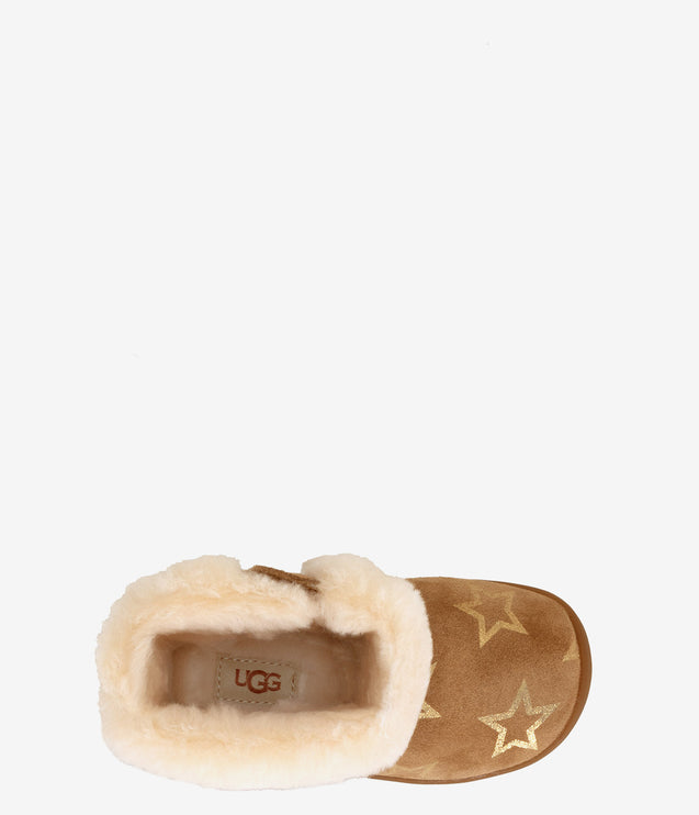 UGG Toddler Sammie Iridescent Stars Boot - Chestnut/Gold