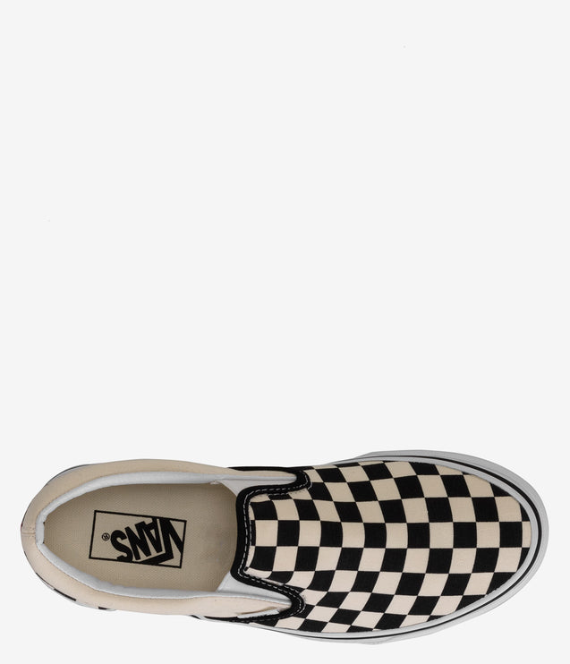 Vans Classic Slip-On Checkerboard Shoe - Black/White Checkerboard
