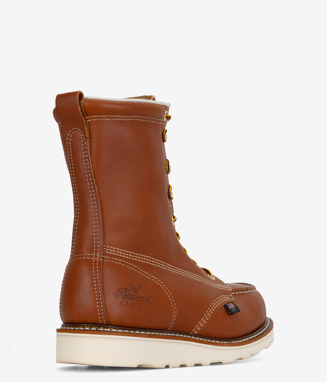 Thorogood American Heritage 8" Safety Toe Moc Toe Work Boot - Tobacco