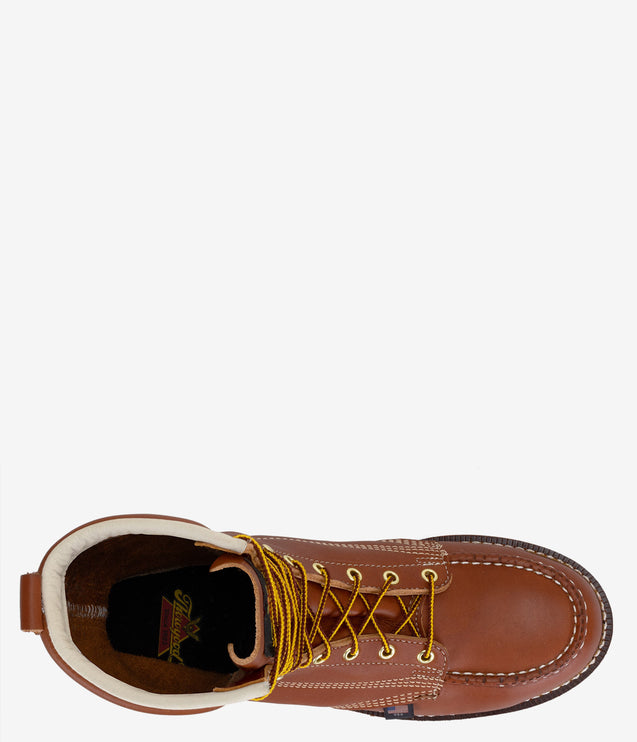 Thorogood American Heritage 8" Safety Toe Moc Toe Work Boot - Tobacco