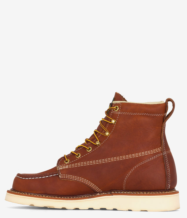 Thorogood American Heritage 6" Moc-Toe Soft Toe Boot - Brown