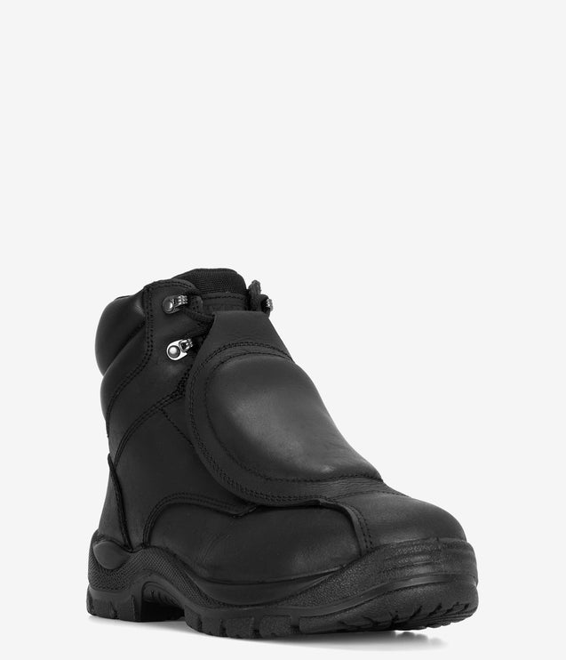 Work Zone 6" Steel Toe Met Guard Work Boot - Black
