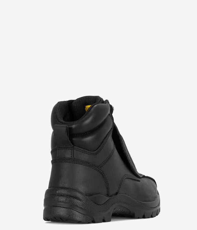Work Zone 6" Steel Toe Met Guard Work Boot - Black