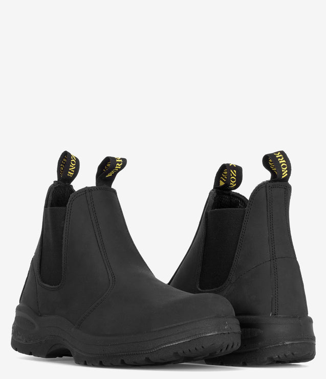 Work Zone 6" Chelsea Safety Toe Boot - Black