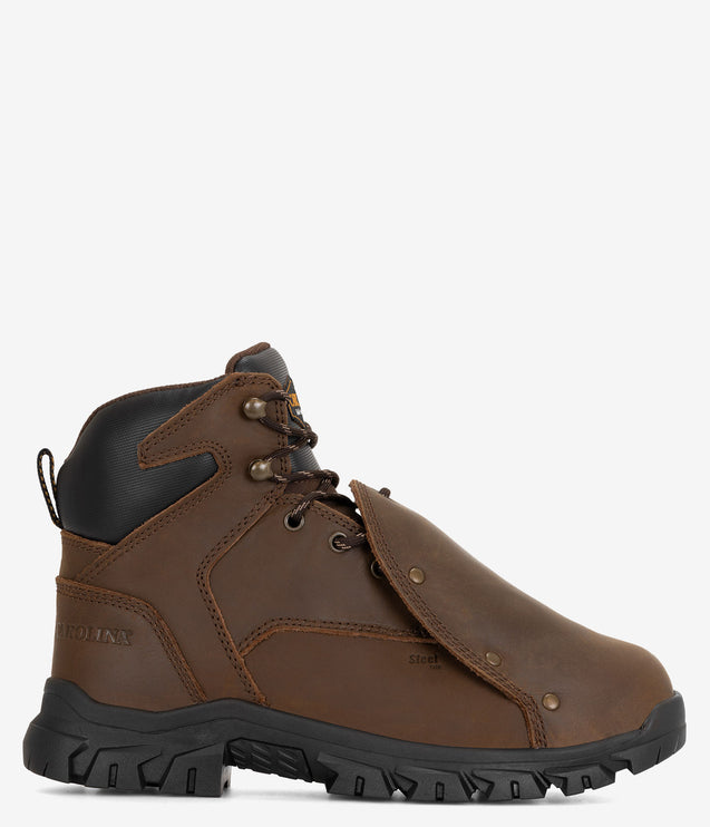 Carolina Gruntz 6" Steel Toe Metguard Work Boot - Brown