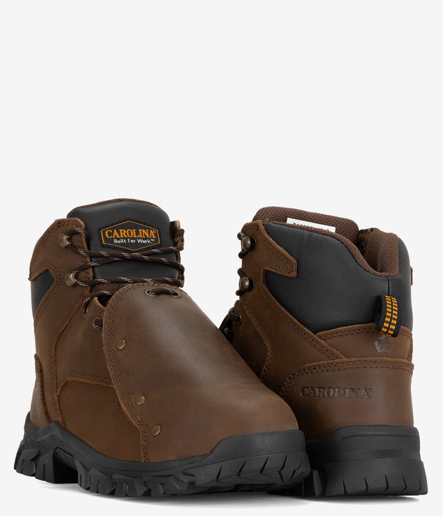 Carolina Gruntz 6" Steel Toe Metguard Work Boot - Brown