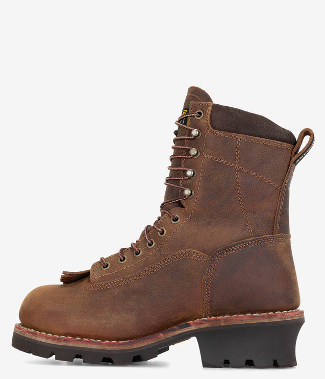 Carolina Birch 8" Comp Toe Insulated Logger - Brown