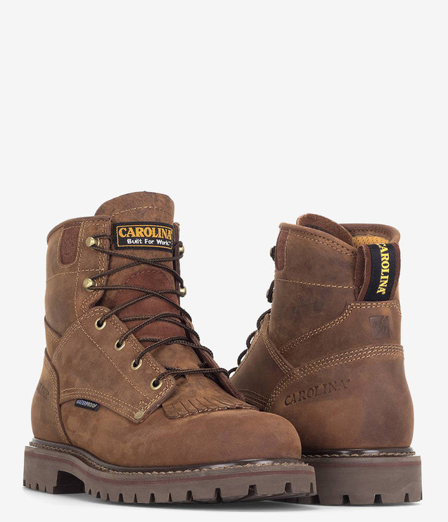 Carolina 28 Series 6" Grizzly Waterproof Boot - Brown