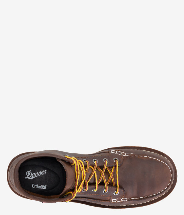 Danner Bull Run Moc Toe 6" Steel Safety Toe Wedge Boot - Brown
