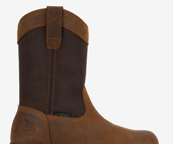 Georgia Wellington Work Boots NWOT Cc7 G5423 Brown Leather Waterproof Men\'s 11 M Men main image 2