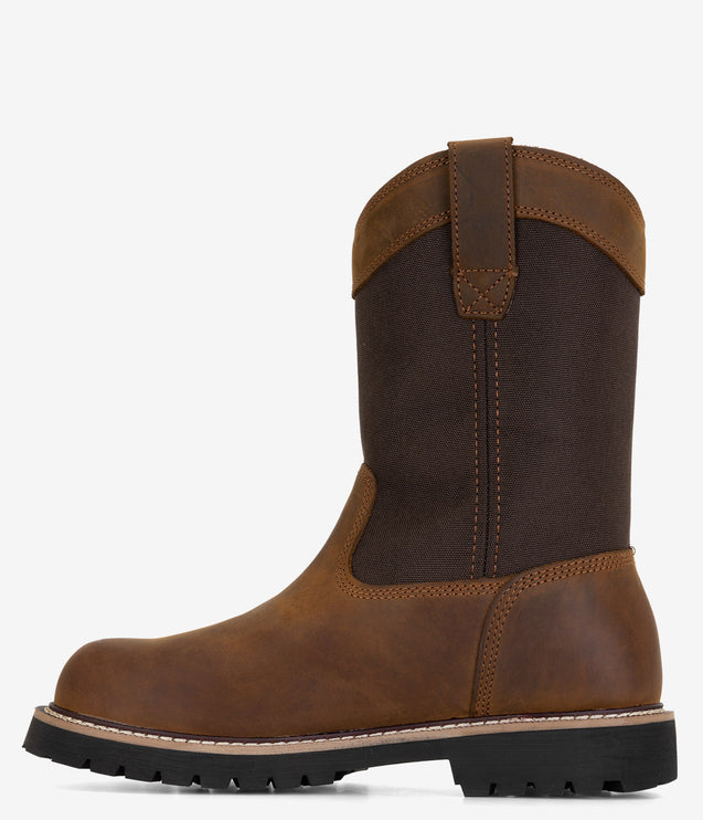 Georgia Boot Core 37 Steel Toe Waterproof Wellington Work Boot - Brown