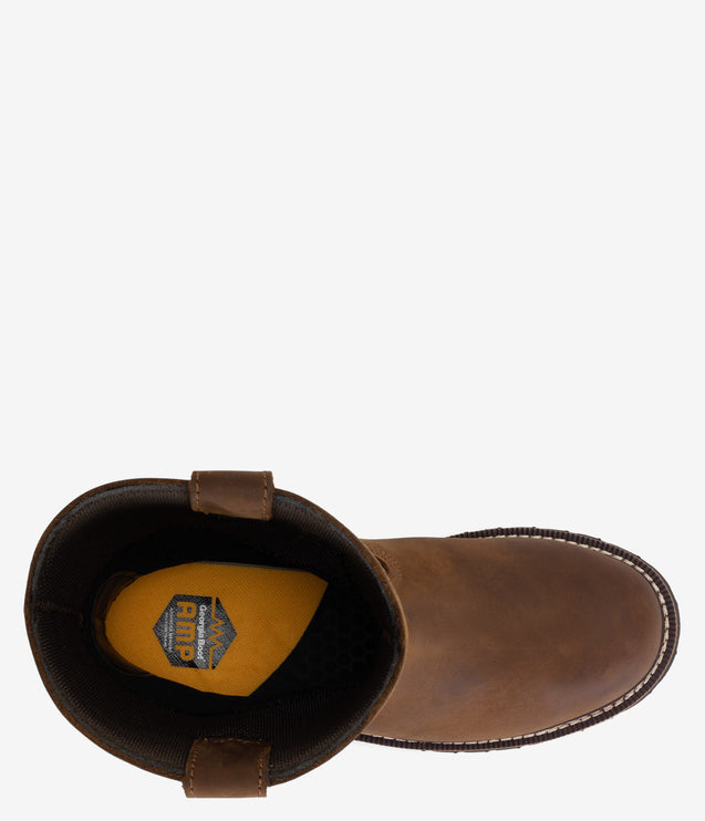 Georgia Boot Core 37 Steel Toe Waterproof Wellington Work Boot - Brown