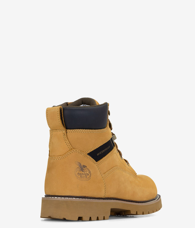 Georgia Boot Core 37 6" Steel Toe Waterproof Work Boot - Wheat
