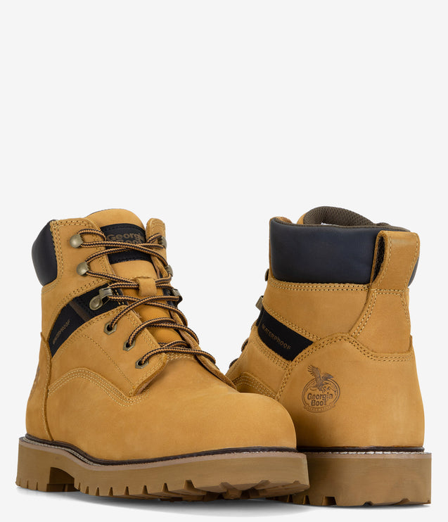 Georgia Boot Core 37 6" Steel Toe Waterproof Work Boot - Wheat