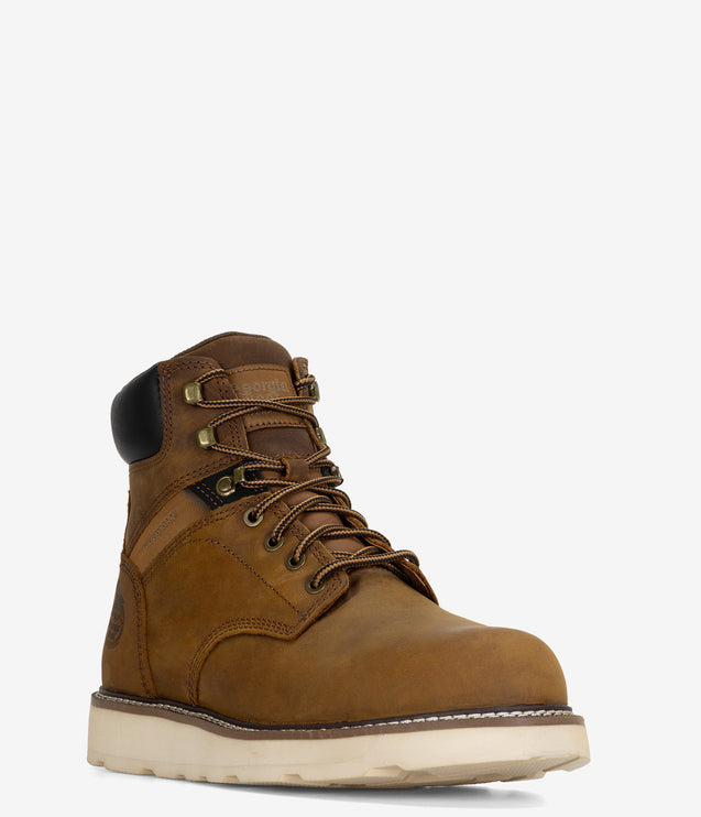 Georgia Boot Core 37 Wedge Steel Toe Waterproof Work Boot - Brown