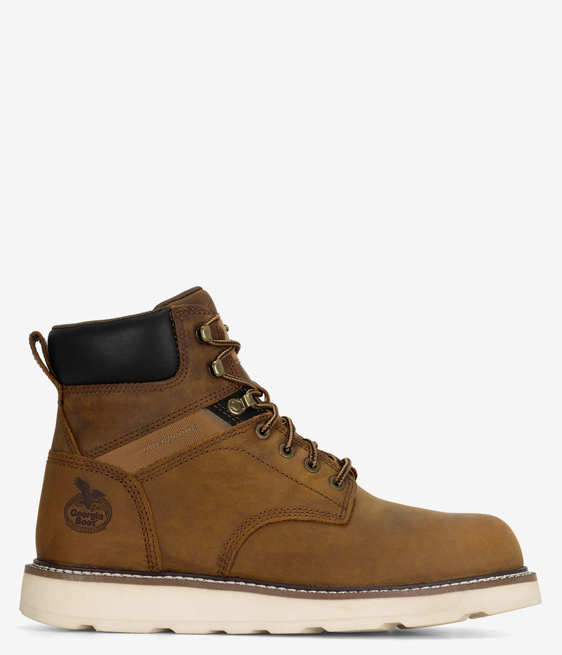 Georgia Boot Core 37 Wedge Steel Toe Waterproof Work Boot - Brown