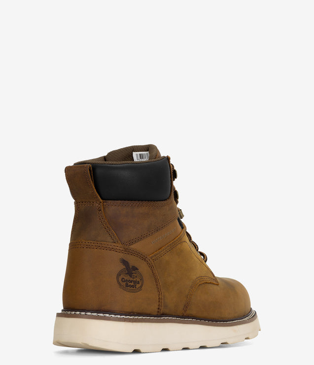 Georgia Boot Core 37 Wedge Steel Toe Waterproof Work Boot - Brown