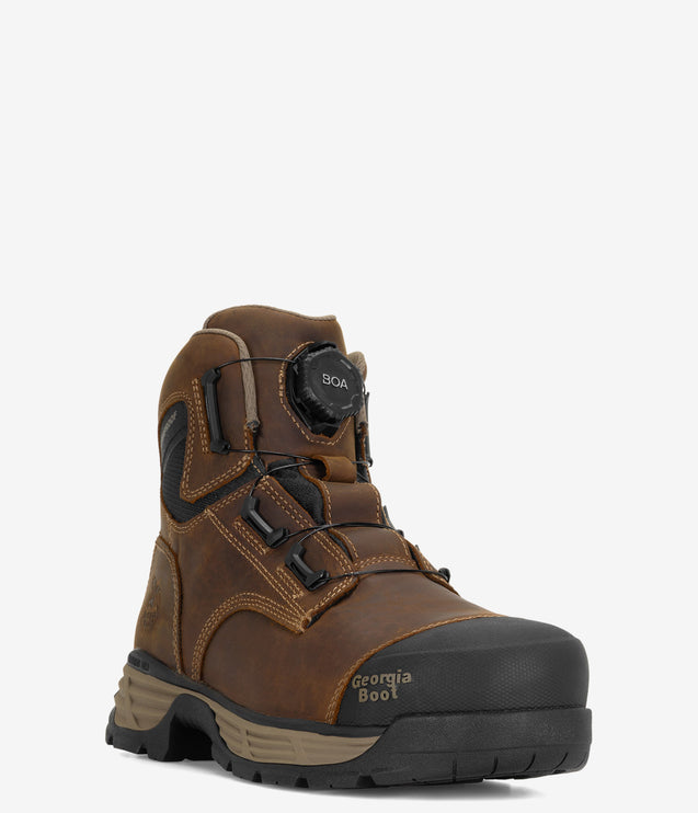 Georgia Boot BOA® DuraBlend Edge Alloy Toe Work Boot - Brown