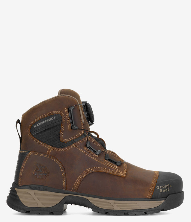 Georgia Boot BOA® DuraBlend Edge Alloy Toe Work Boot - Brown