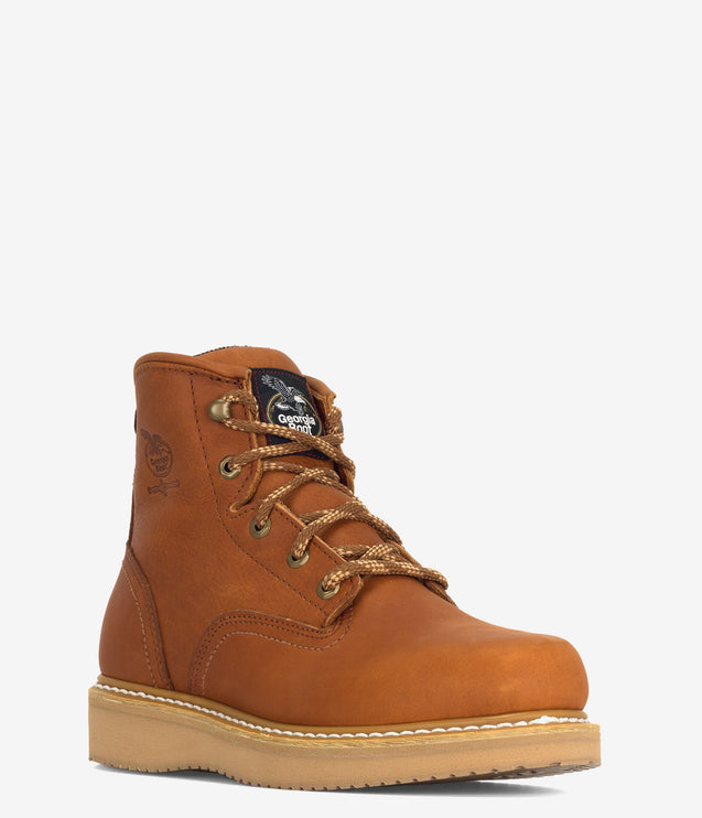 Georgia Boot Wedge Safety Toe Work Boot - Brown
