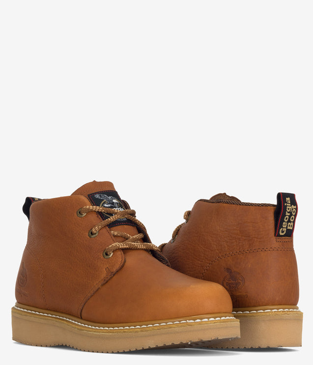 Georgia Boot Wedge Chukka Work Boot - Tan