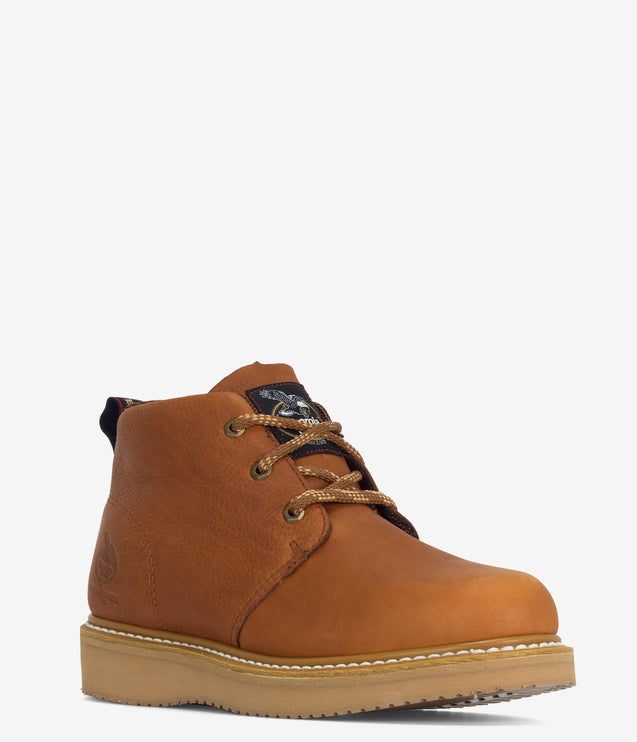 Georgia Boot Wedge Chukka Work Boot - Tan