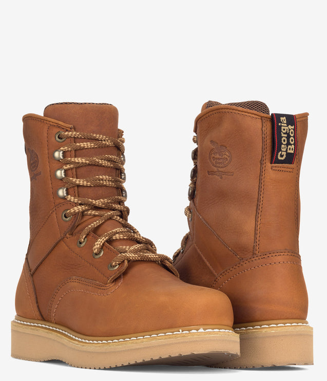 Georgia Boot 8" Wedge Work Boot - Tan