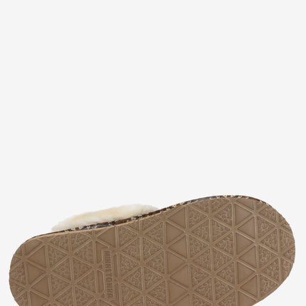 Minnetonka Cerise Suede Sherpa Slipper - Tan