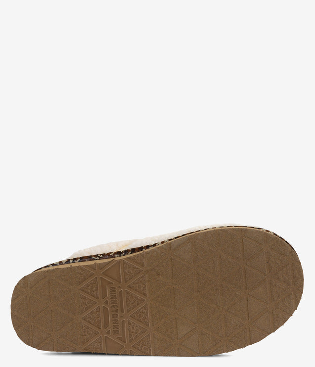 Minnetonka Cerise Sherpa Slipper - Cream Berber