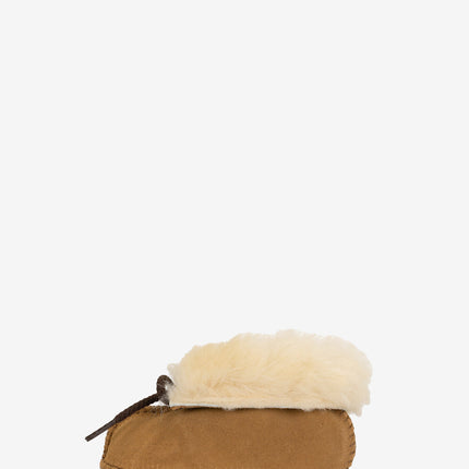 Minnetonka Infant Sheepskin Booties - Golden Tan
