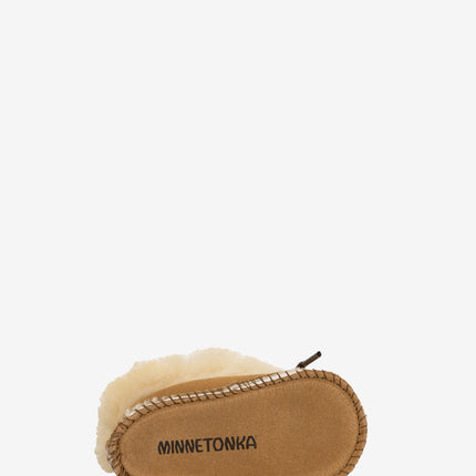 Minnetonka Infant Sheepskin Booties - Golden Tan