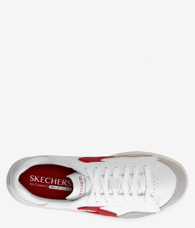 Skechers Eden LX Slick Talk Sneaker - White/Red
