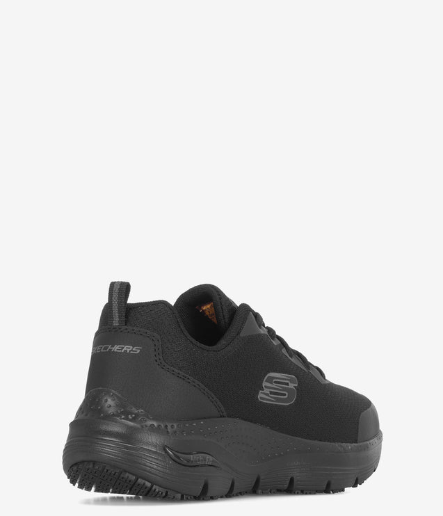 Skechers Work Arch Fit Slip Resistant Shoe - Black
