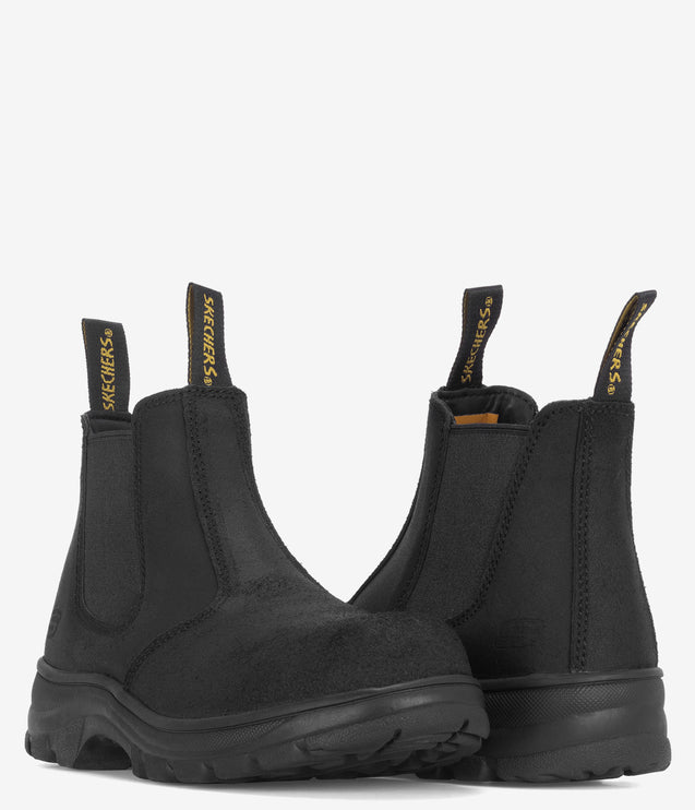 Skechers Work Workshire Jannit Composite Toe Chelsea Boot - Black