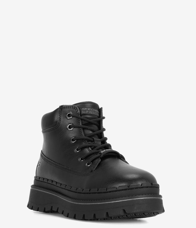 Skechers Work Jammers Slip-Resistant Lace-Up Boot - Black