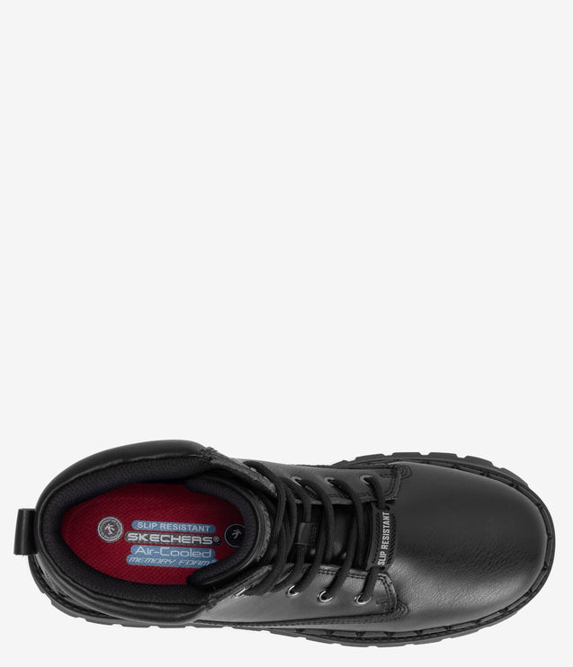 Skechers Work Jammers Slip-Resistant Lace-Up Boot - Black