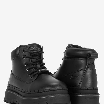 Skechers Work Jammers Slip-Resistant Lace-Up Boot - Black