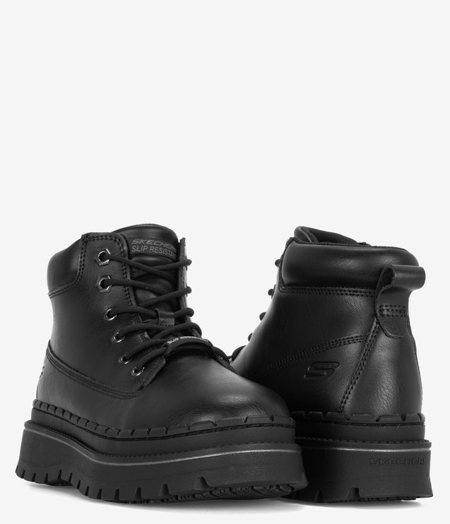 Skechers Work Jammers Slip-Resistant Lace-Up Boot - Black