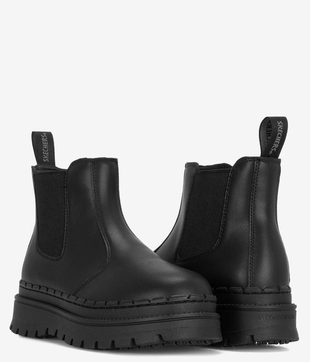Skechers Work Slip Resistant Jammers Sarlia Chelsea Work Boot - Black
