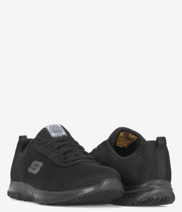 Skechers Work Ghenter Bronaugh Relaxed Fit Shoe - Black