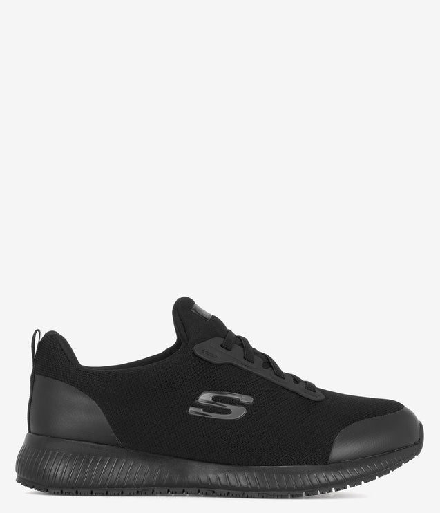 Skechers Work Squad Slip Resistant EH Shoe - Black