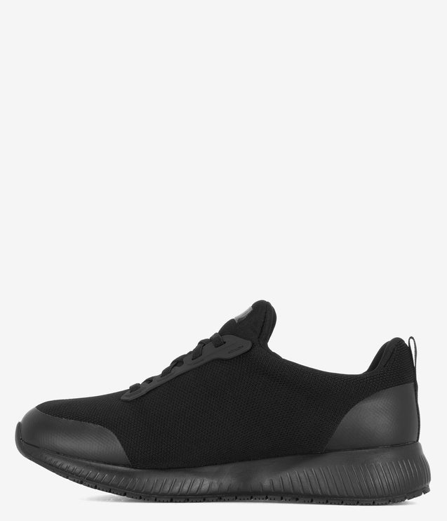 Skechers Work Squad Slip Resistant EH Shoe - Black