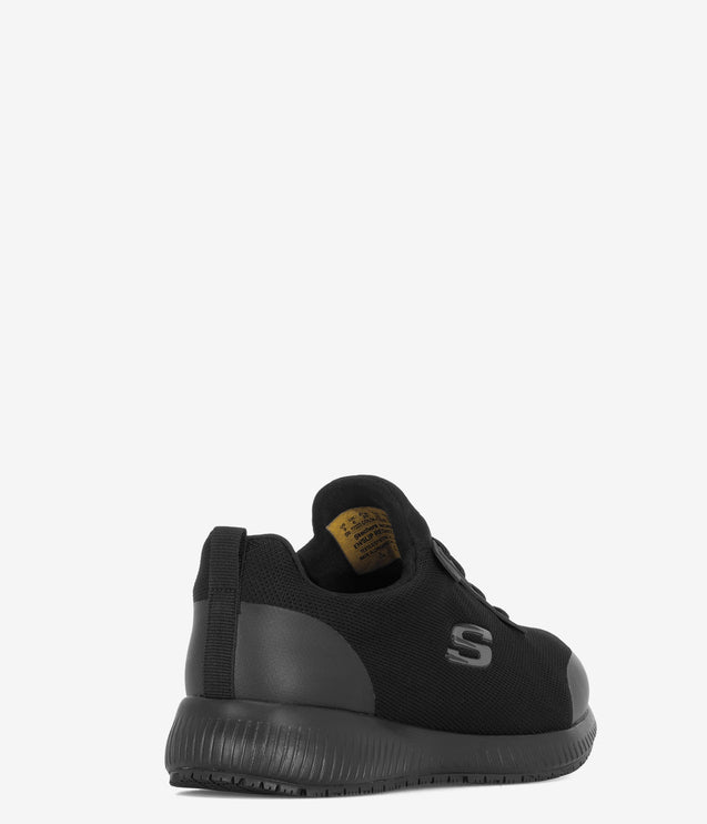 Skechers Work Squad Slip Resistant EH Shoe - Black